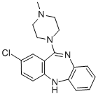 Structure of 2-chloro-11-(4-methyl-1-piperazinyl)-5H-dibenzo(b,e)(1,4)diazepine