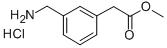Structure of METHYL 2-(3-(AMINOMETHYL)PHENYL)ACETATE HYDROCHLORIDE
