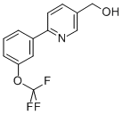 Structure of (6-[3-(TRIFLUOROMETHOXY)PHENYL]PYRIDIN-3-YL)METHANOL
