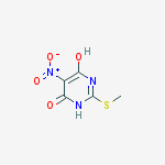 Structure of 4-hydroxy-2-methylsulfanyl-5-nitro-1H-pyrimidin-6-one