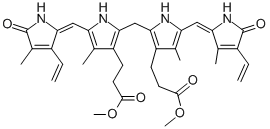 Structure of BILIRUBIN DIMETHYL ESTER