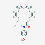 N-(4-HYDROXYPHENYL)-5Z,8Z,11Z,14Z-EICOSATETRAENAMIDE结构式
