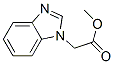 Structure of 1H-Benzimidazole-1-aceticacid, methyl ester