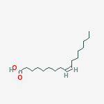 Structure of (9E)-heptadec-9-enoic acid