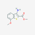 Methyl 3-amino-7-methoxybenzo[b]thiophene-2-carboxylate结构式