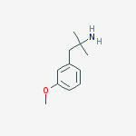 Structure of 1-(3-methoxyphenyl)-2-methylpropan-2-amine