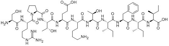 H-SER-ARG-PRO-THR-GLU-LYS-THR-ILE-PHE-ILE-ILE-OHSER-ARG-PRO-THR-GLU-LYS-THR-ILE-PHE-ILE-ILE结构式