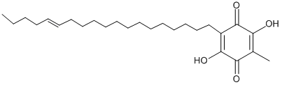 2,5-DIHYDROXY-3-METHYL-6-((E)-NONADEC-14-ENYL)-[1,4]BENZOQUINONE结构式