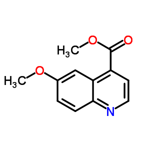 methyl 6-methoxyquinoline-4-carboxylate结构式