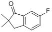 Structure of 2,3-DIHYDRO-2,2-DIMETHYL-6-FLUORO-1H-INDEN-1-ONE
