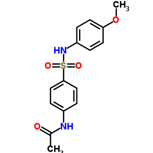 Structure of acetamide, N-[4-[[(4-methoxyphenyl)amino]sulfonyl]phenyl]-