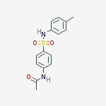 Structure of acetamide, N-[4-[[(4-methylphenyl)amino]sulfonyl]phenyl]-