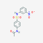 Structure of acetamide, N-[4-[[(3-nitrophenyl)amino]sulfonyl]phenyl]-