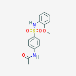 Structure of acetamide, N-[4-[[(2-methoxyphenyl)amino]sulfonyl]phenyl]-