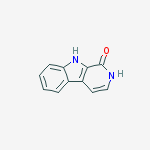 Structure of 1H-Pyrido[3,4-b]indol-1-one, 2,9-dihydro-