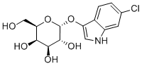 Structure of 6-CHLORO-3-INDOLYL ALPHA-D-GALACTOPYRANOSIDE