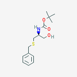 Structure of N-t-Butoxycarbonyl-S-benzyl-D-cystainol