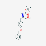 Carbamic acid,[(1R)-1-(hydroxymethyl)-2-[4-(phenylmethoxy)phenyl]ethyl]-,1,1-dimethylethyl ester结构式