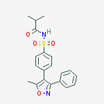 Structure of N-((4-(5-Methyl-3-phenylisoxazol-4-yl)phenyl)sulfonyl)isobutyramide
