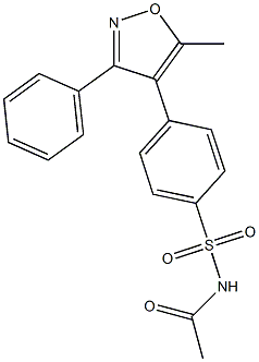Structure of N-((4-(5-Methyl-3-phenylisoxazol-4-yl)phenyl)sulfonyl)acetaMide