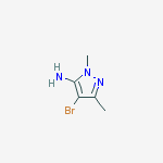 Structure of 4-BROMO-2,5-DIMETHYL-2H-PYRAZOL-3-YLAMINE