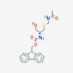 N-(9-Fluorenylmethoxycarbonyl)-S-acetamidomethyl-L-cysteinol结构式