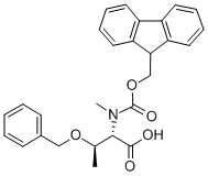 Structure of Fmoc-N-methyl-O-benzyl-L-threonine