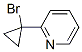 Structure of PYRIDINE,2-(1-BROMOCYCLOPROPYL)-