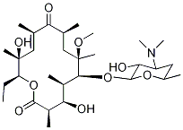 Structure of (10E)-3-O-De(α-L-cladinose)-10-dehydro-11-dehydroxy-6-O-Methyl-erythroMycin