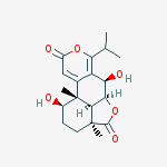 Structure of (1R)-1,2,3,3a,5aβ,6,10b,10cβ-Octahydro-1,6α-dihydroxy-3aβ,10bα-dimethyl-7-isopropyl-4H,9H-furo[2,3,4:4,5]naphtho[2,1-c]pyran-4,9-dione