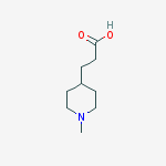 Structure of 3-(1-Methylpiperidin-4-yl)propanoic acid