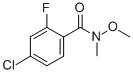 Structure of 4-CHLORO-2-FLUORO-N-METHOXY-N-METHYLBENZAMIDE