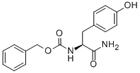 Structure of N-ALPHA-CBZ-L-TYROSINE AMIDE