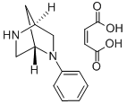 (1S,4S)-2-PHENYL-2,5-DIAZABICYCLO[2.2.1]HEPTANE MALEINATE结构式