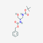 Structure of (S)-N-2-Benzyloxycarbonyl-N-3-t-butyloxycarbonyl-2,3-diaminopropanol