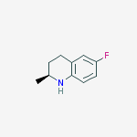 Quinoline, 6-fluoro-1,2,3,4-tetrahydro-2-methyl-, (2S)-结构式