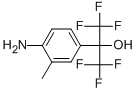 Structure of 2-(4-AMINO-3-METHYLPHENYL)HEXAFLUOROISOPROPANOL