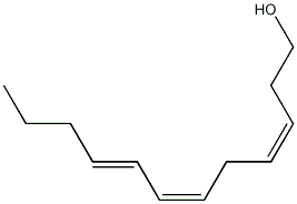 Structure of 3,6,8-Dodecatrien-1-ol, (Z,Z,Z)-