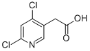 Structure of 4,6-DICHLOROPYRIDINE-3-ACETIC ACID