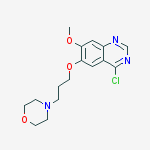 Structure of 4-chloro-7-methoxy-6-(3-morpholinopropoxy)quinazoline