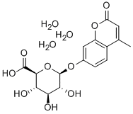 Structure of 4-METHYLUMBELLIFERYL-BETA-D-GLUCURONIDE TRIHYDRATE