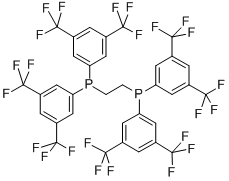 1,2-BIS[BIS(3,5-DITRIFLUOROMETHYLPHENYL)PHOSPHINO]ETHANE结构式