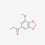 Structure of 1-(7-Methoxy-1,3-benzodioxol-5-yl)-1-propanone