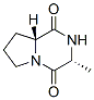 PYRROLO[1,2-A]PYRAZINE-1,4-DIONE,HEXAHYDRO-3-METHYL-,(3R-TRANS)-结构式