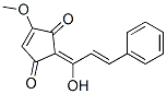 Structure of 4-Cyclopentene-1,3-dione,2-[(2E)-1-hydroxy-3-phenyl-2-propenylidene]-4-methoxy-, (2Z)-