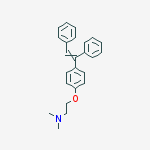 Structure of 2-[4-(1,2-diphenylethenyl)phenoxy]-n,n-dimethylethanamine