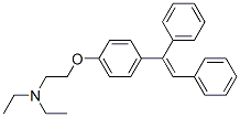 Structure of N,N-Diethyl-2-[p-(1,2-diphenylvinyl)phenoxy]ethylamine