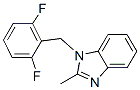 Structure of 1-((2,6-Difluorophenyl)methyl)-2-methylbenzimidazole