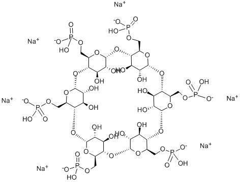 Structure of -CYCLODEXTRIN PHOSPHATE SODIUM SA