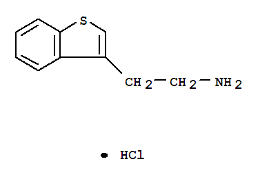 2-(1-benzothiophen-3-yl)ethanamine hydrochloride (1:1)结构式